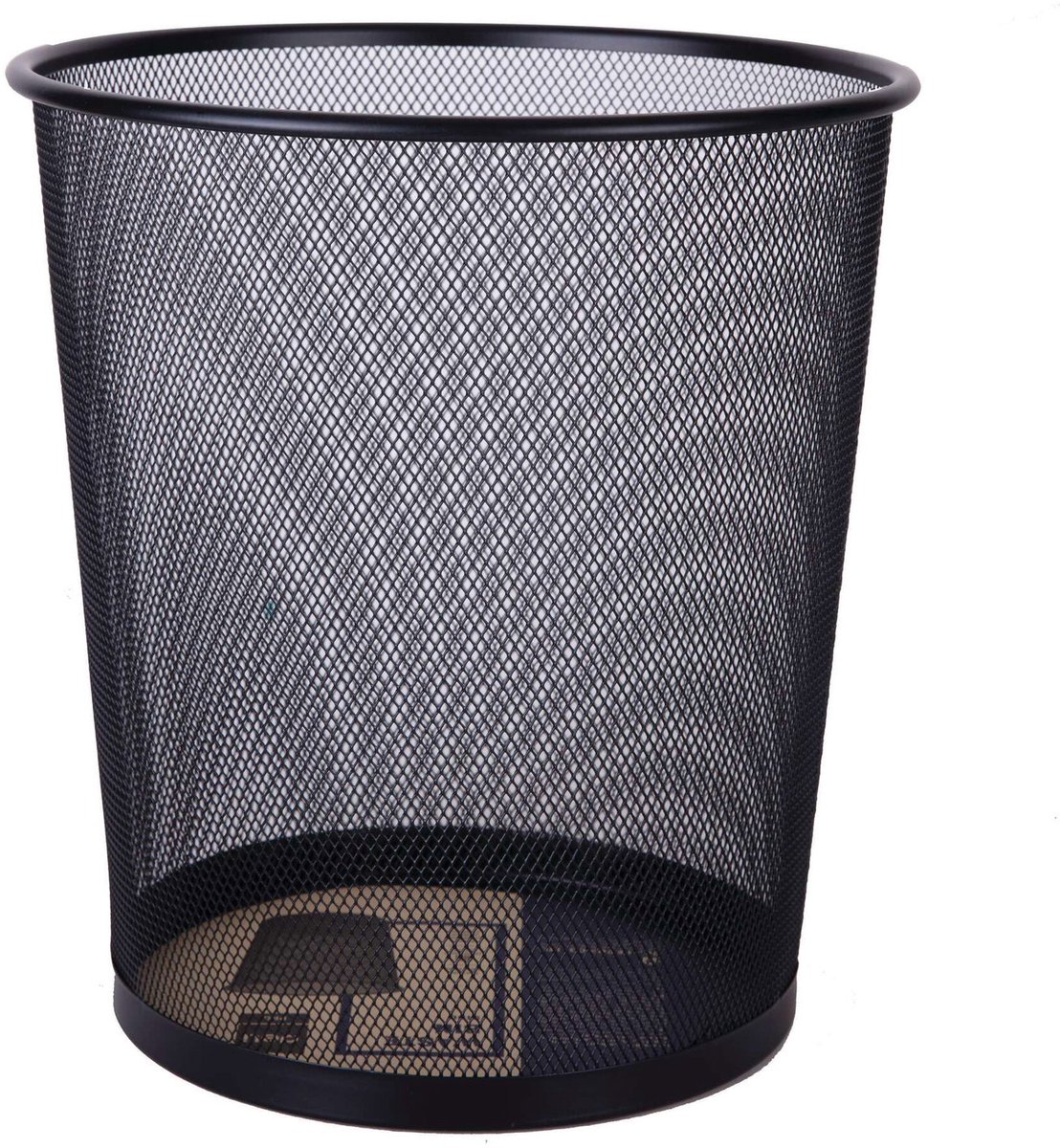 DELI Afvalbak Mesh 12 l 26.6 x 26.6 x 28.8 cm zwart