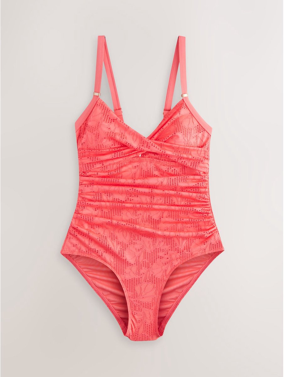 Next - Dames - Vormgevend en buikcorrigerend petite badpak - Petite - Roze