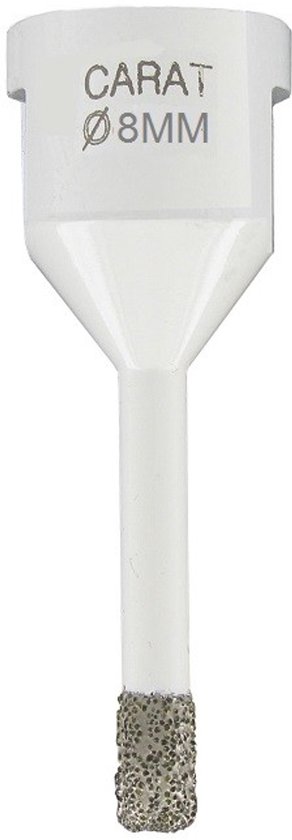 Carat droogboor van 8mm met diamanten coating.