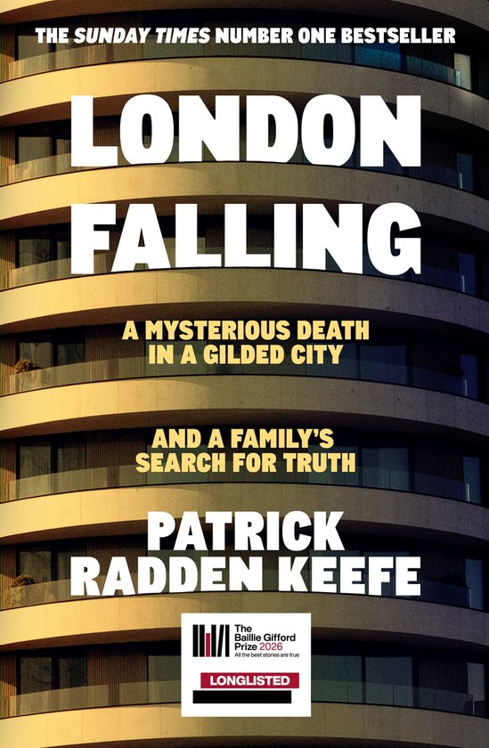 Boek "London Falling" van Patrick Radden Keefe. "The Sunday Times" nummer één bestseller.