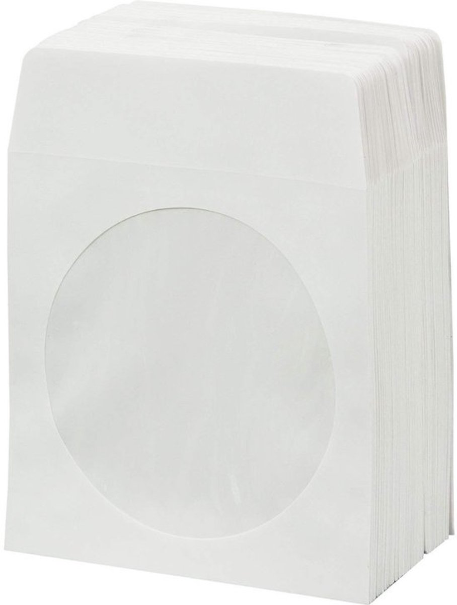 Solidchoice - Dailygoody - Papieren CD-hoesjes - CD-hoesjes met venster - Wit