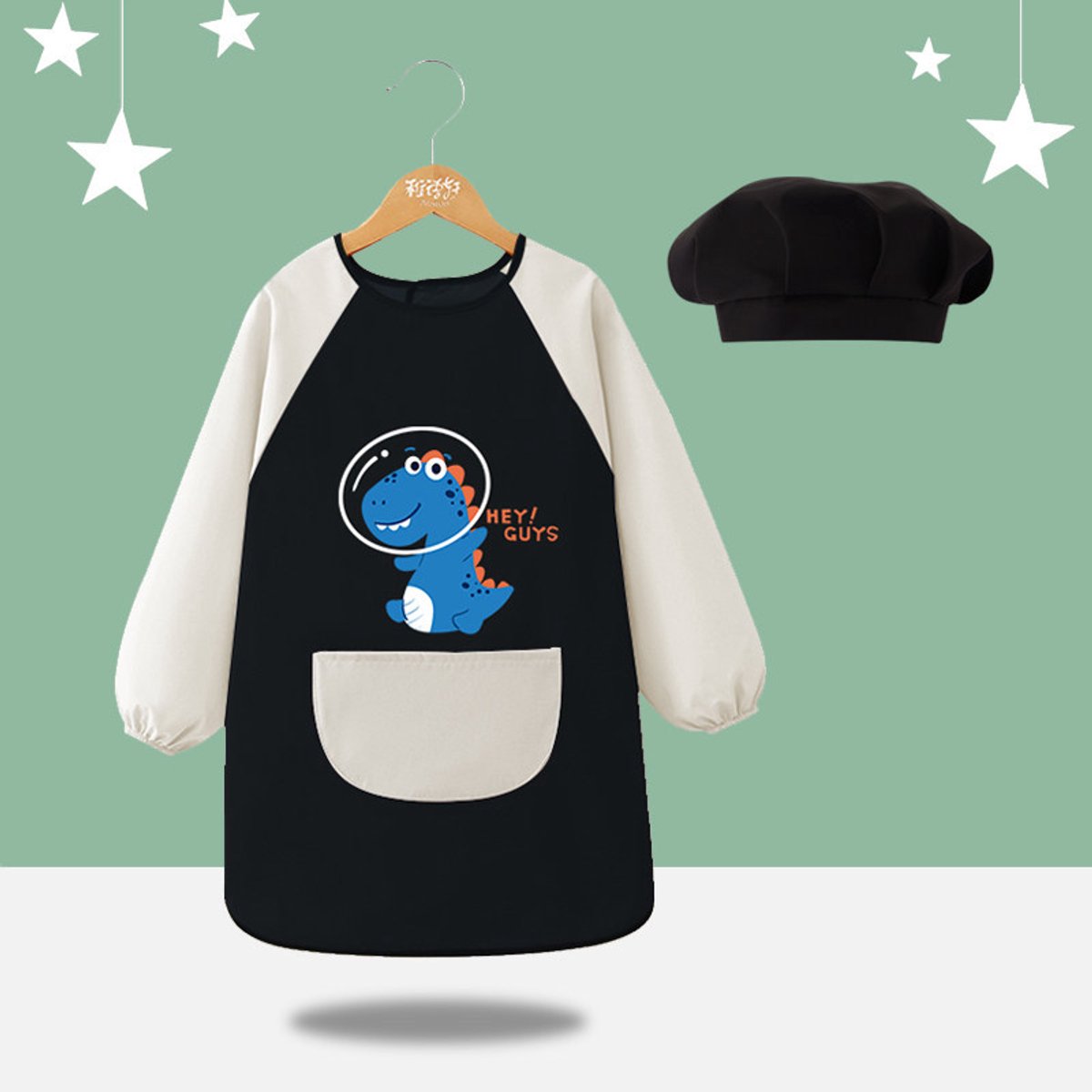 Kunstschort voor kinderen – 1 stuk – Unisex doe-het-zelfschort – Geschikt voor school, schilderen, koken en diverse activiteiten – Maat XL (geschikt voor lichaamslengte 120–140 cm)