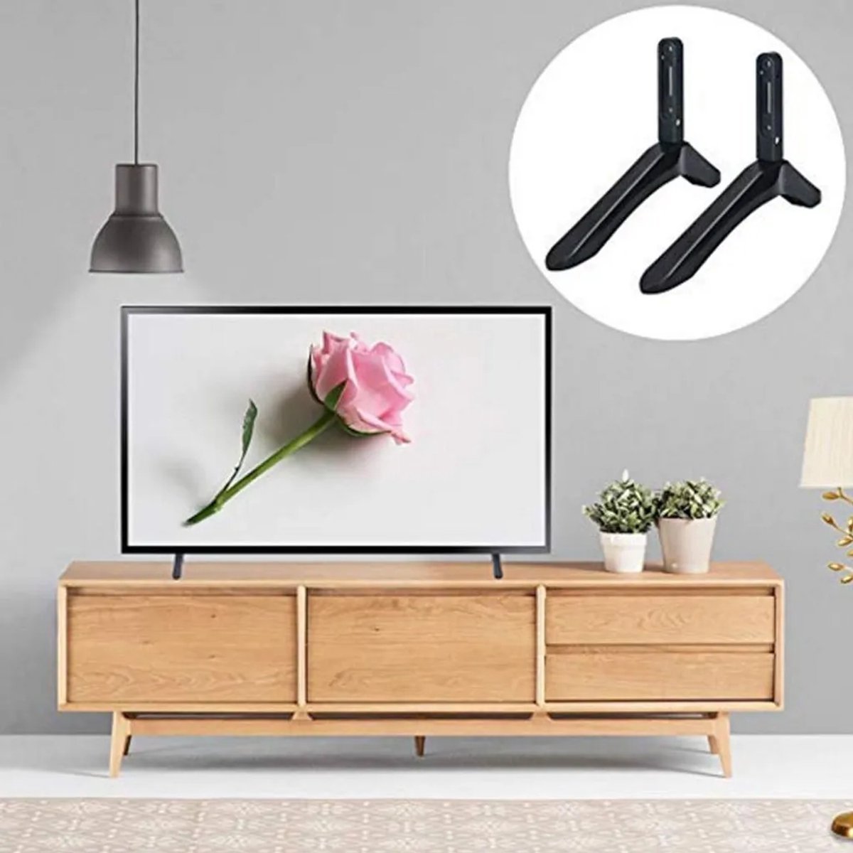 Tv-standaard, Geschikt voor 32 tot 65 inch LED-tv's, universeel LED-scherm.