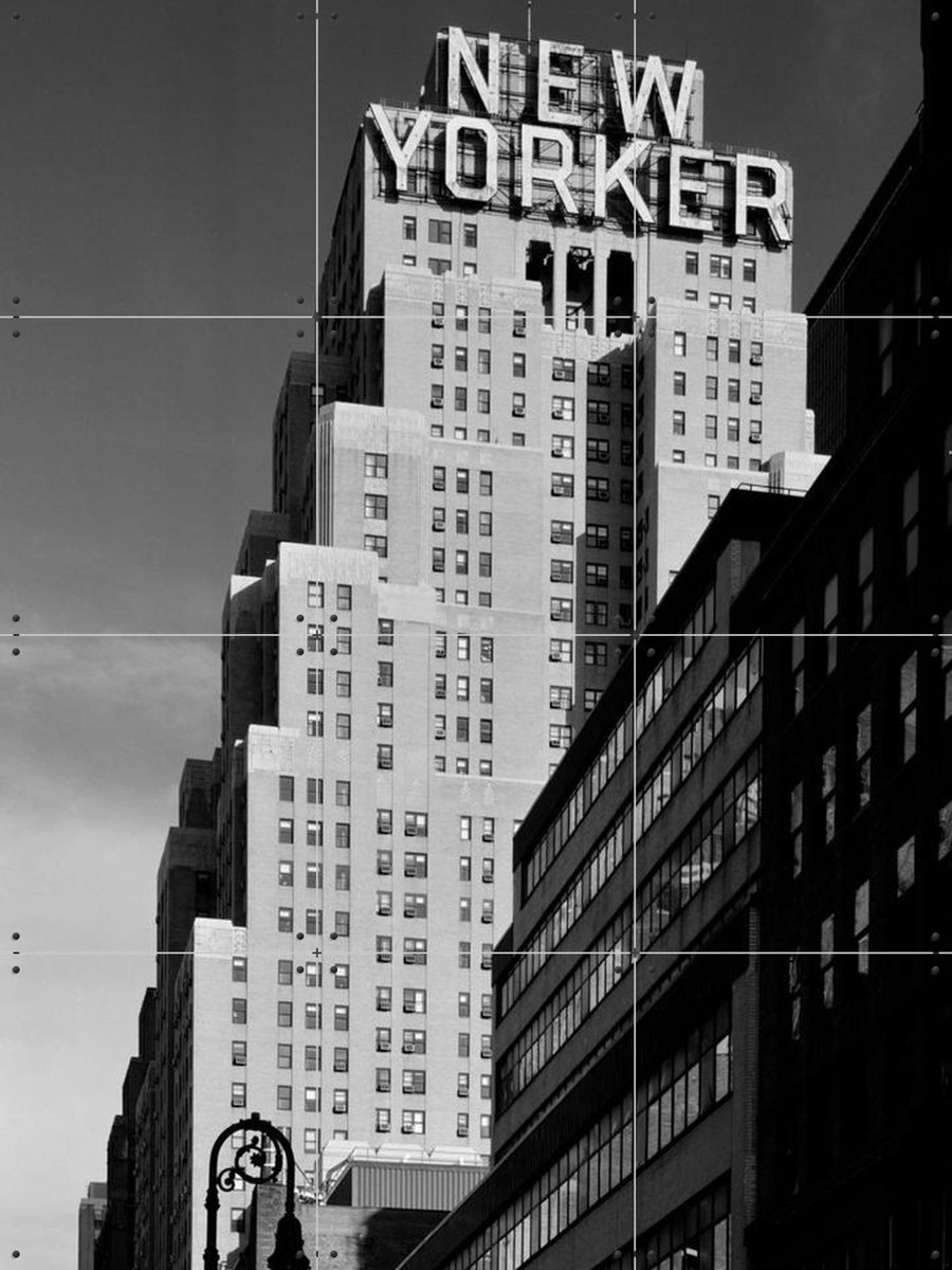 IXXI New Yorker, Teun Voeten - 60 x 80 cm - Gratis ophangtool - Grote wanddecoratie en posters - Vintage, Fotografie, Gang, Woonkamer, Architectuur