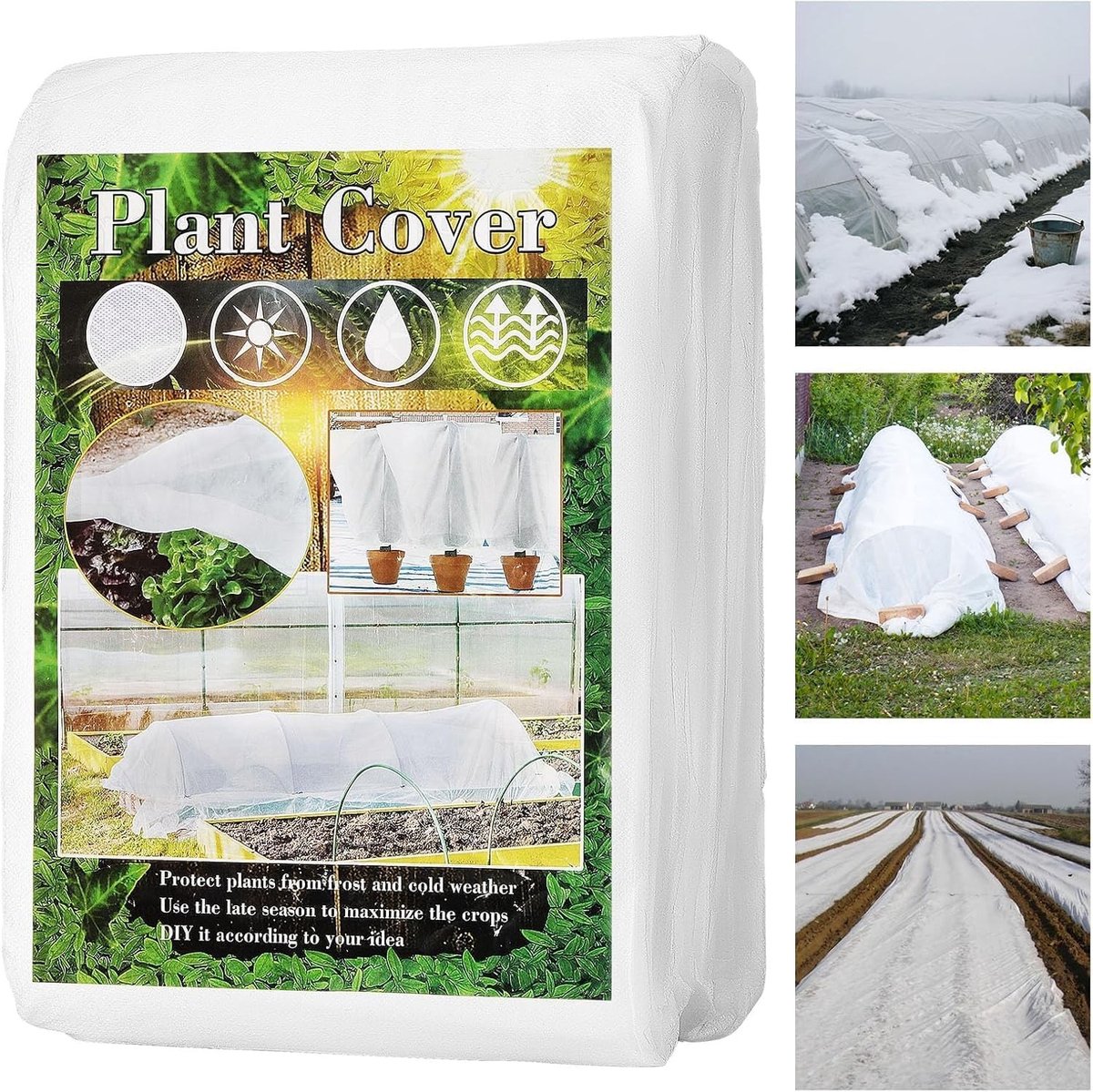 Wintertarpaulin 3 x 10 m voor planten en struiken, vorstbestendig, ademend en scheurbestendig, UV-bescherming voor tuin en groentetuin