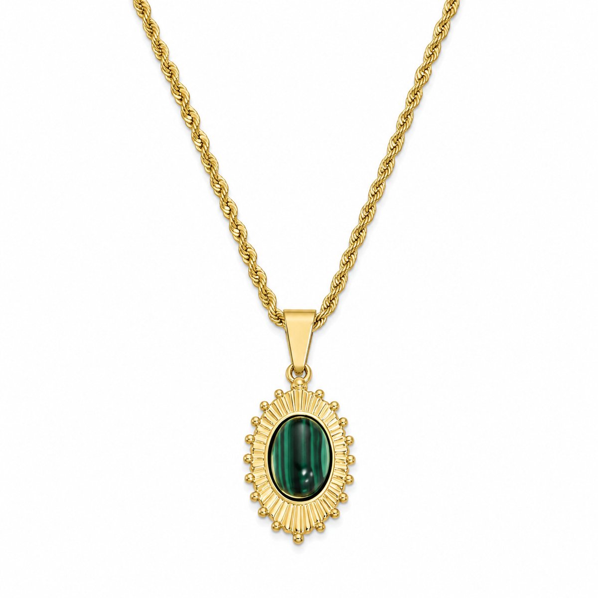 Deja Jewels - Dames ketting met hanger - Goudkleurig edelstaal