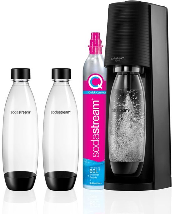 Sodastream Bruiswatermachine Terra Megapack Zwart