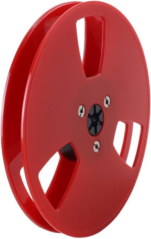 Lege 1/4 5 Inch Tape Reel van Aluminium Legering voor Open Reel Audio, Geschikt voor TEAC, ReVox en Studer, 3 Gaten (Rood) — afbeelding 2
