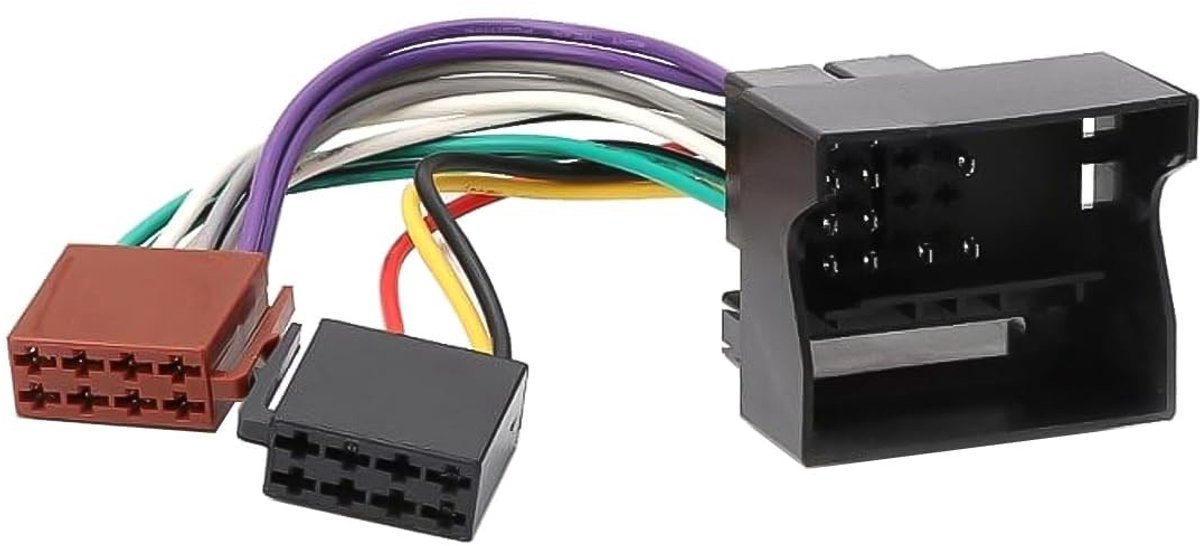 Kabelboomadapter voor autoradio, ISO-radioadapter, connector voor Citroën Peugeot C3 vanaf 2005, eenvoudig te installeren, hoogwaardige audioverbinding