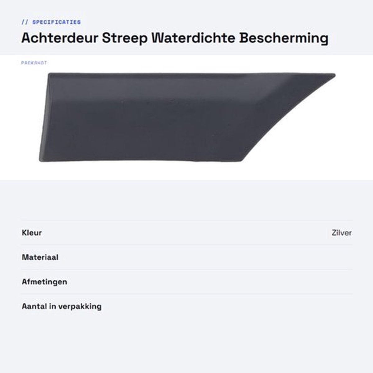Store_7 - Achterdeur Streep - Waterdichte Bescherming - Voor Vito W639 - Sierstrip
