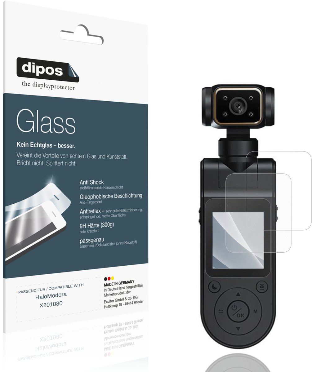 dipos – 2x Matte Pantserfolie geschikt voor HaloModora X201080 | 9H Screenprotector