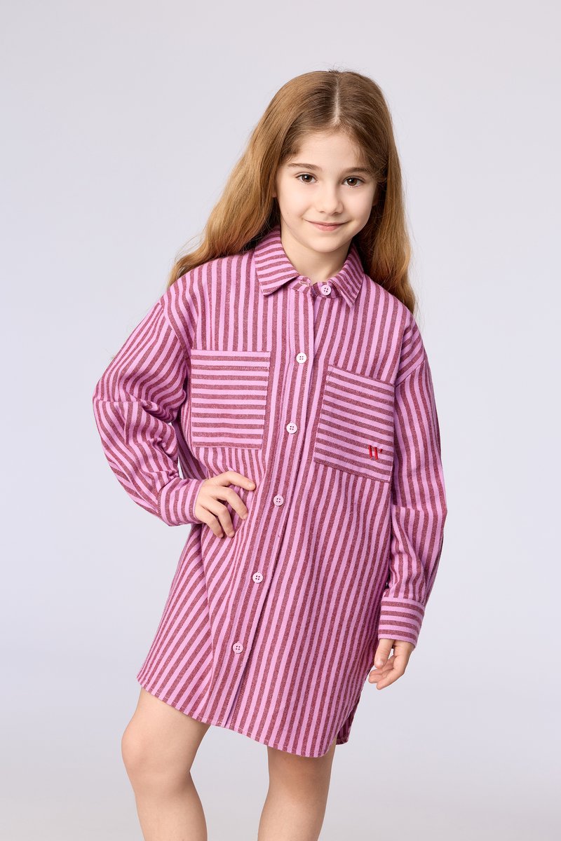 Woody Slaapkleedje roze streep - maat L