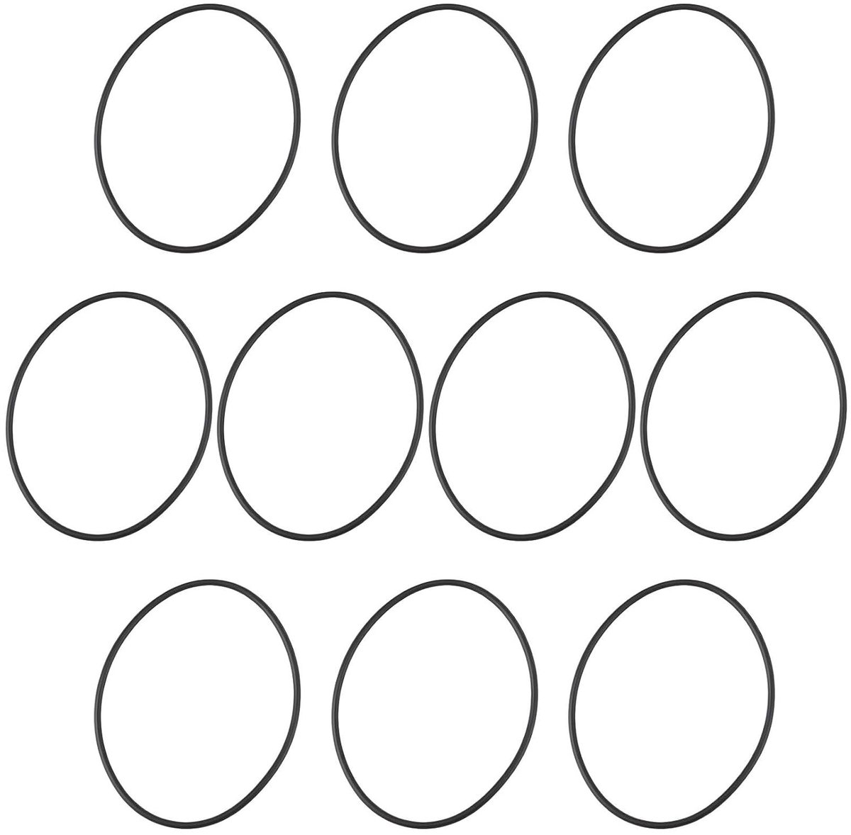 10 Stuks Afvoerbuis Bocht Dichting O-ring Nitrilrubber 42 x 40 x 1 mm Geschikt voor 40 mm Verbindingen, Waterdicht, Duurzaam en Flexibel