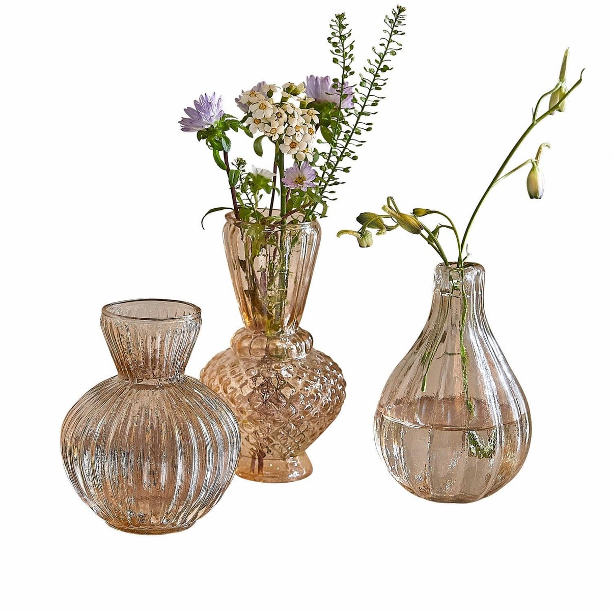 LOBERON Vaas set van 3 Faunelle roos
