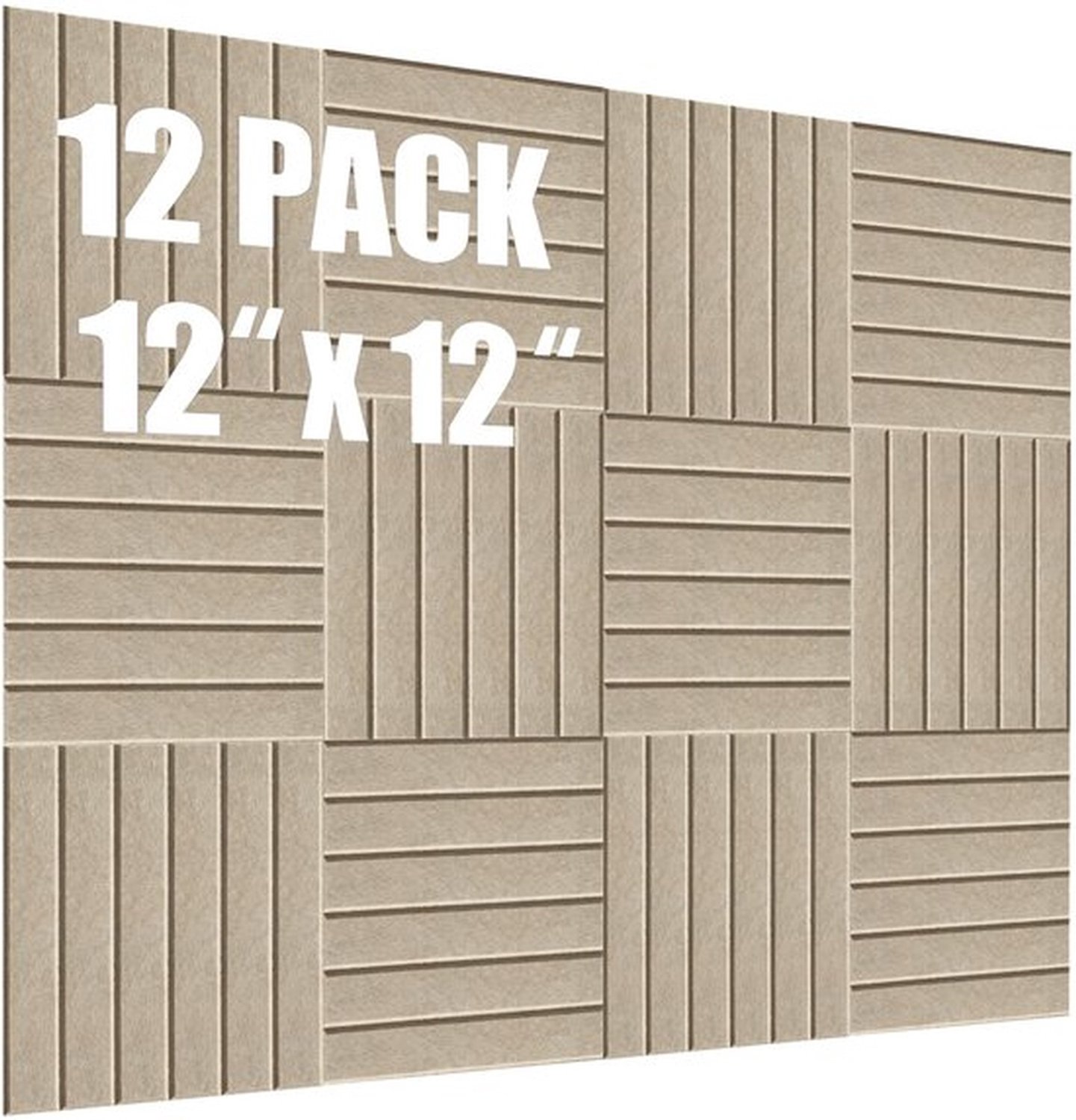12 Stuks Vilten Prikbordtegels, 30 X 30 Cm, Zelfklevend Alternatief Voor Kurkprikbord Voor Muren, Decoratieve Akoestische Panelen & Prikbord Voor Thuiskantoor, Klaslokaal En Vision Board Decoratie, Donker Camelkleurig