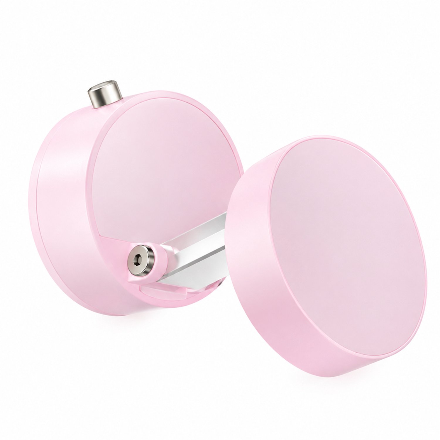 Inklapbare telefoonhouder voor in de auto met vacuümzuignap en magnetische bevestiging, roze