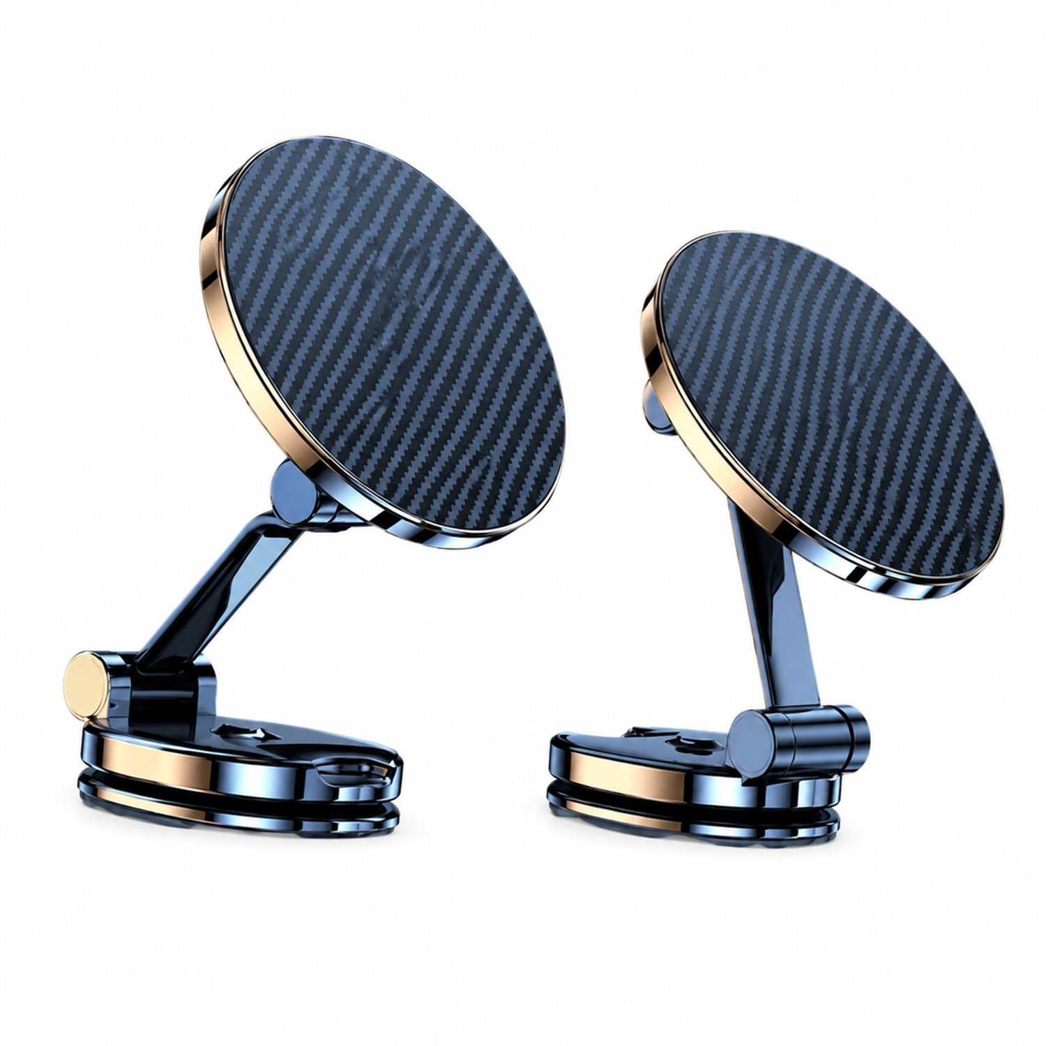 Telefoonhouders auto – zilverkleurige magnetische telefoonhouder voor het autodashboard, zinklegering, U7