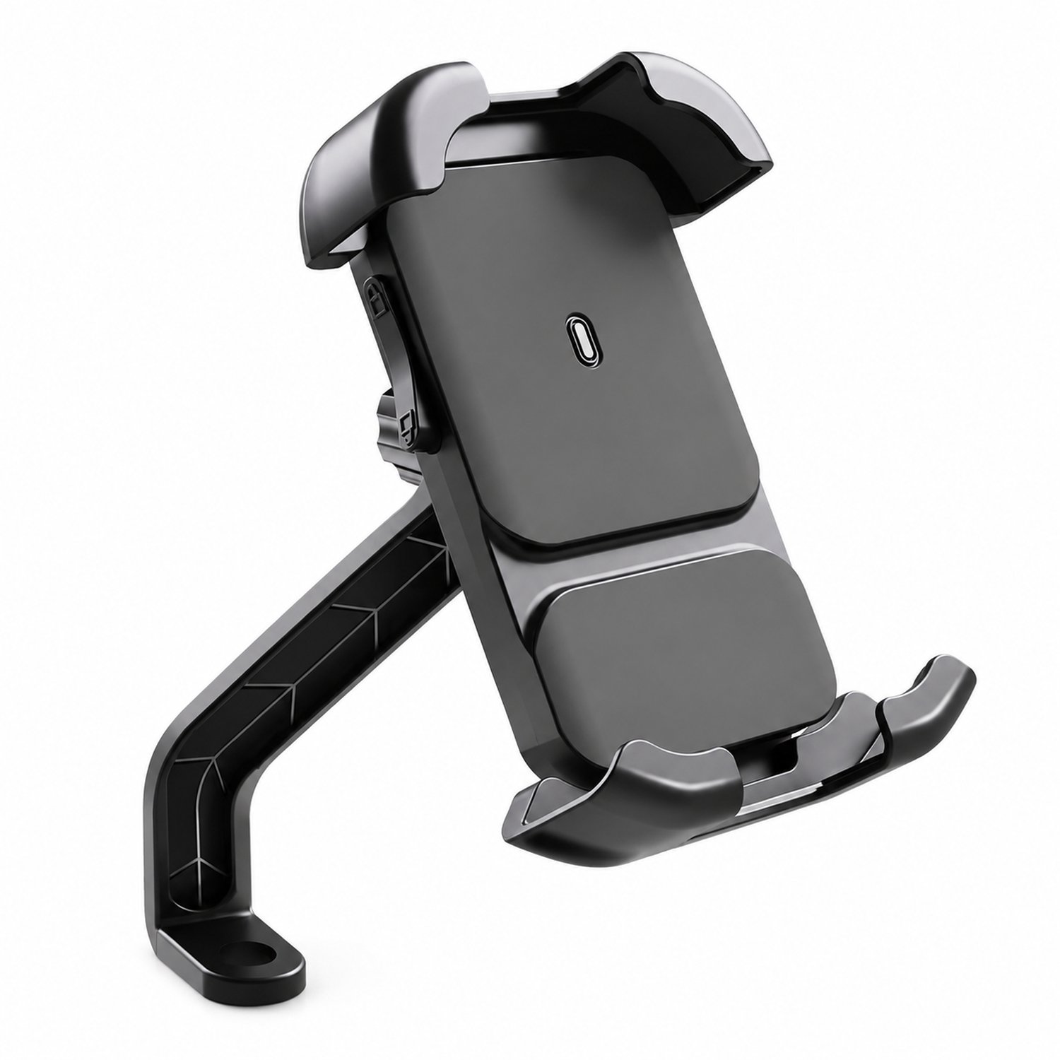 Telefoonhouder voor elektrische scooters en motorscooters - spiegelstangmontage - ABS - zwart