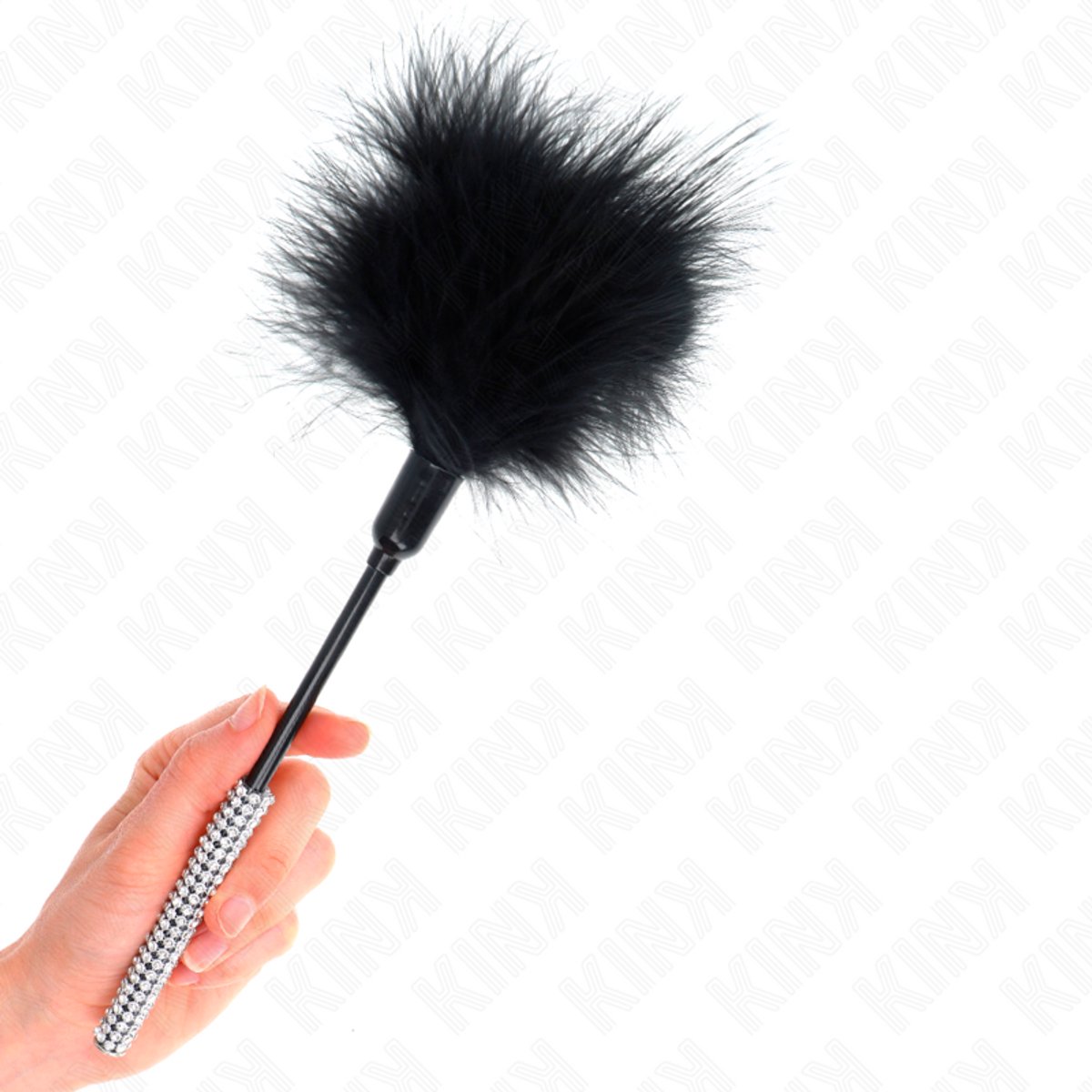 Tickle Feathers met Rhinestone Handvat