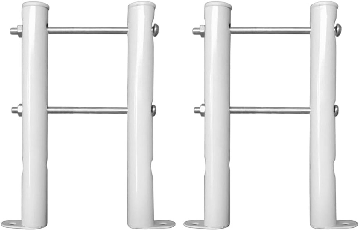 2 STKS Radiatorvoeten Kolomradiatorbeugels 15 cm Vloermontage Radiatorpootset