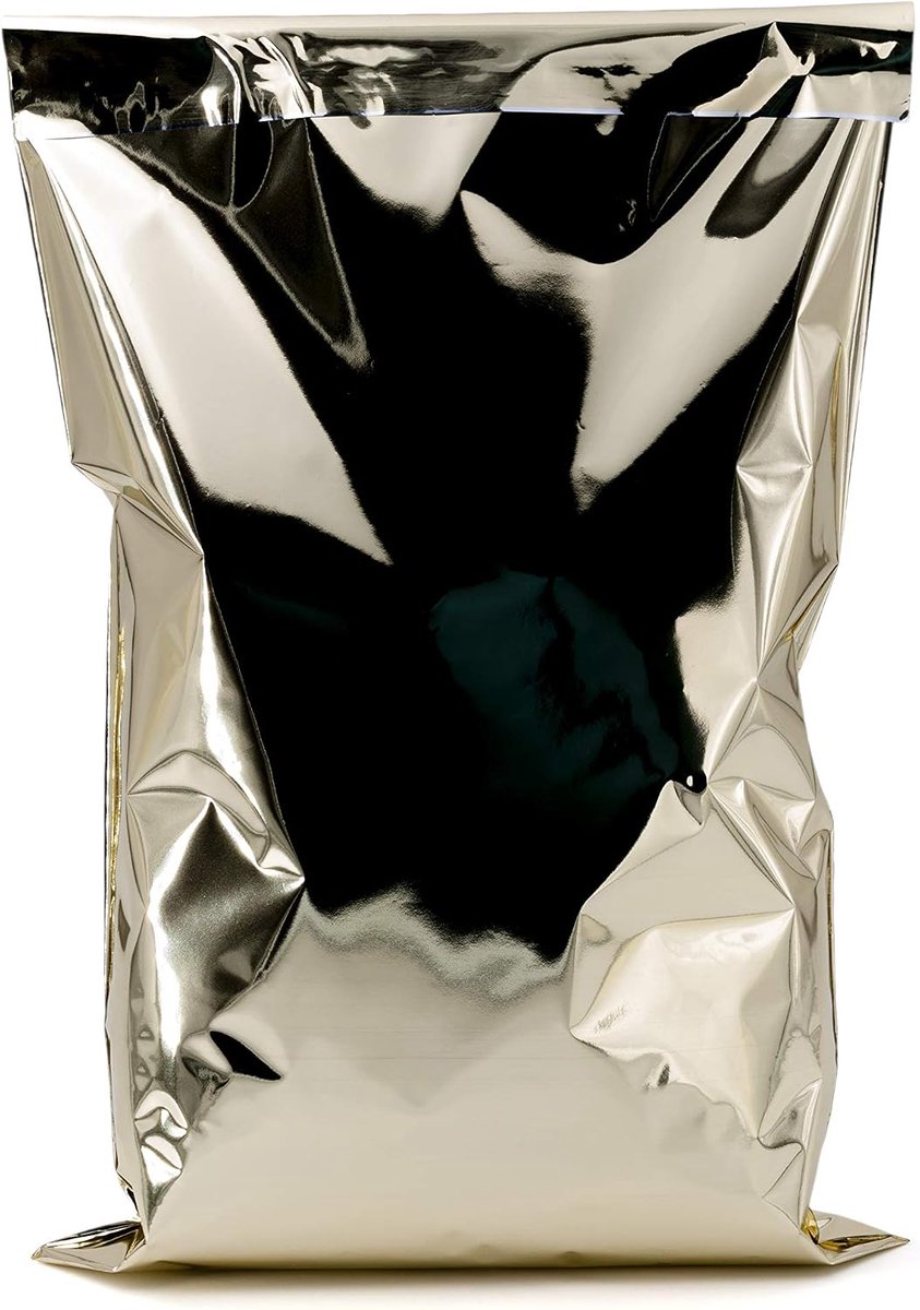 Effen enveloppen, Goud, 1 unità (Confezione da 50), Met klep