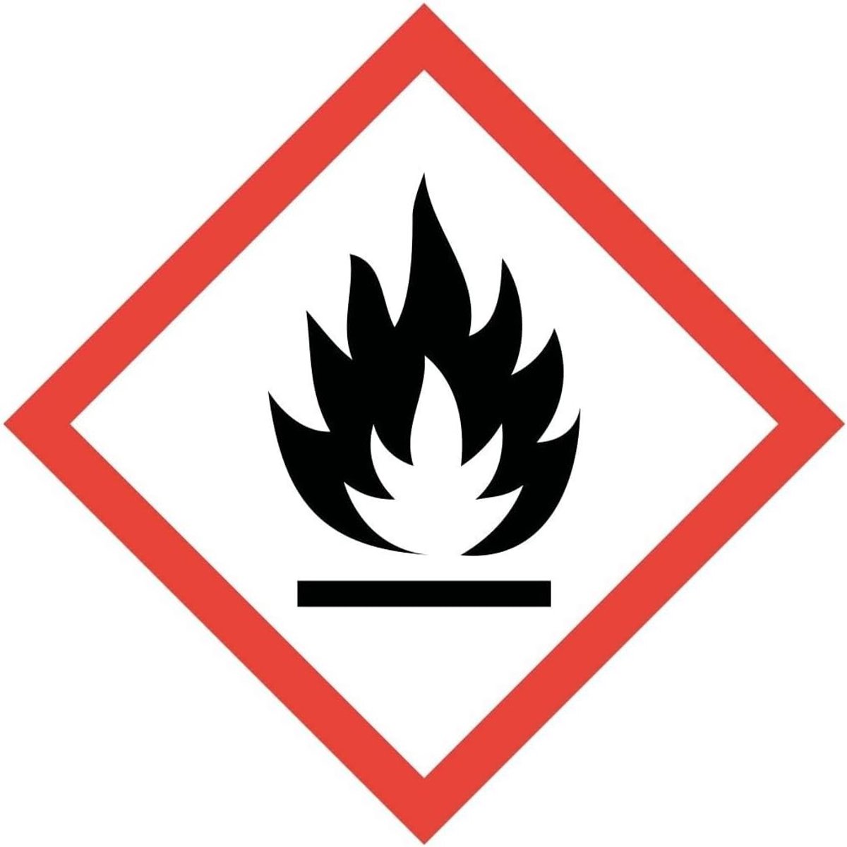 Easydruck24de GHS02 Brandbare Gevarensticker 20x20 cm - hin605
