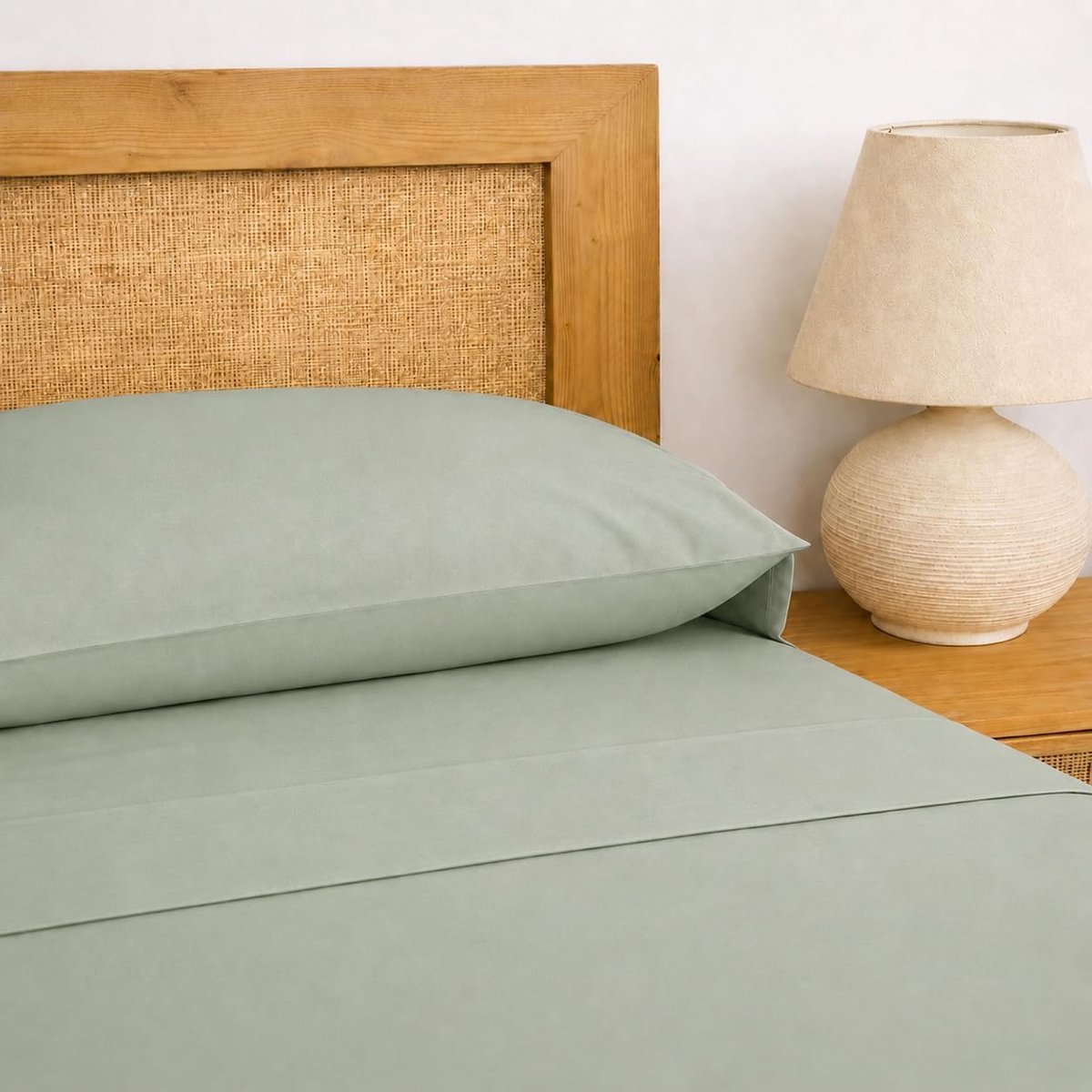 Laken voor tweepersoonsbed, 160 x 200, 100% katoen, beddengoed, hoeslaken en 2 kussenslopen, standaard 100 van Oeko-Tex - Tiffany