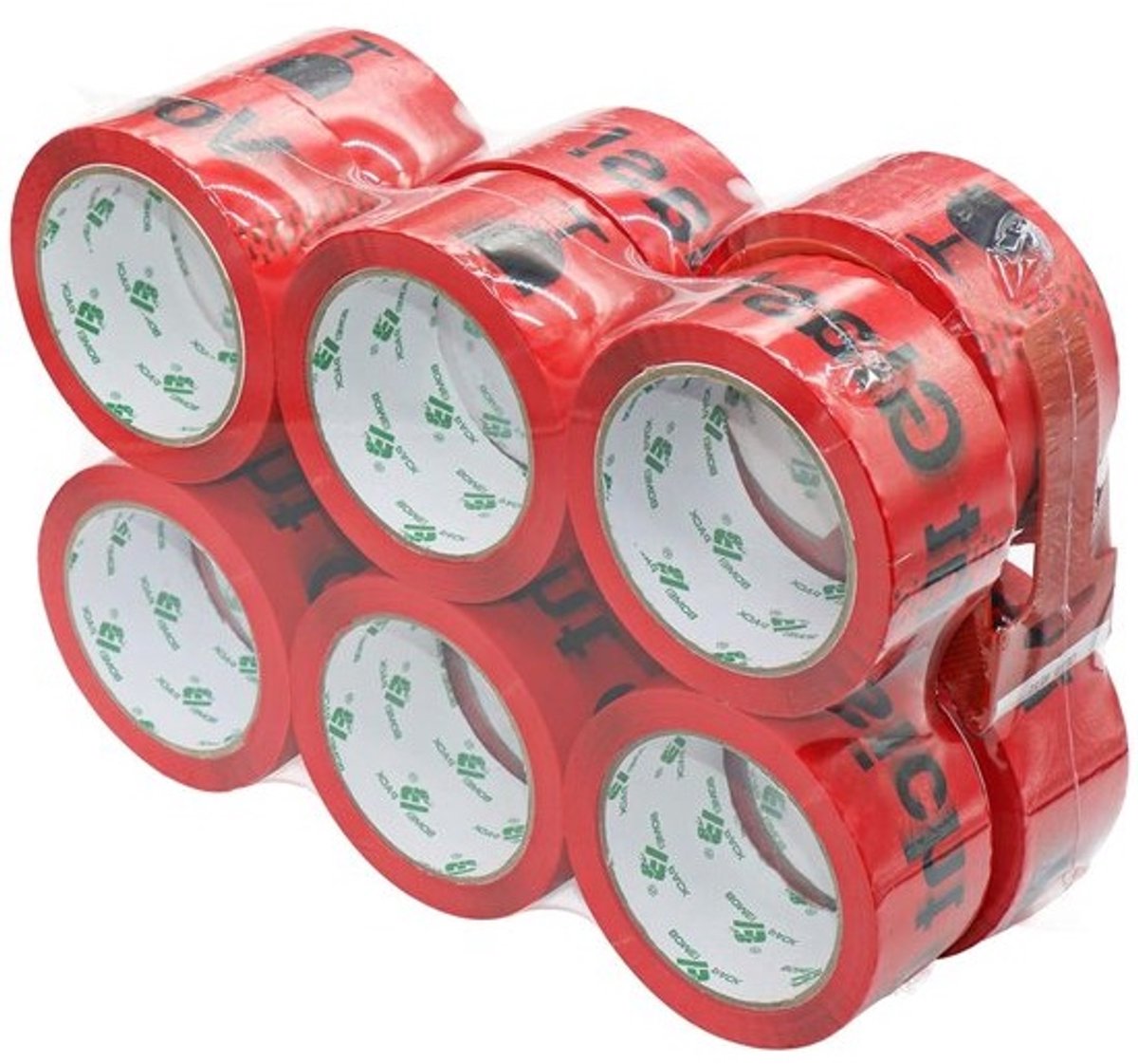 Verpakkingstape 12 Rollen - Sterke Plakband voor Breekbare Pakketten, 50mm x 66m, Ideaal voor Verhuizen en Opslag