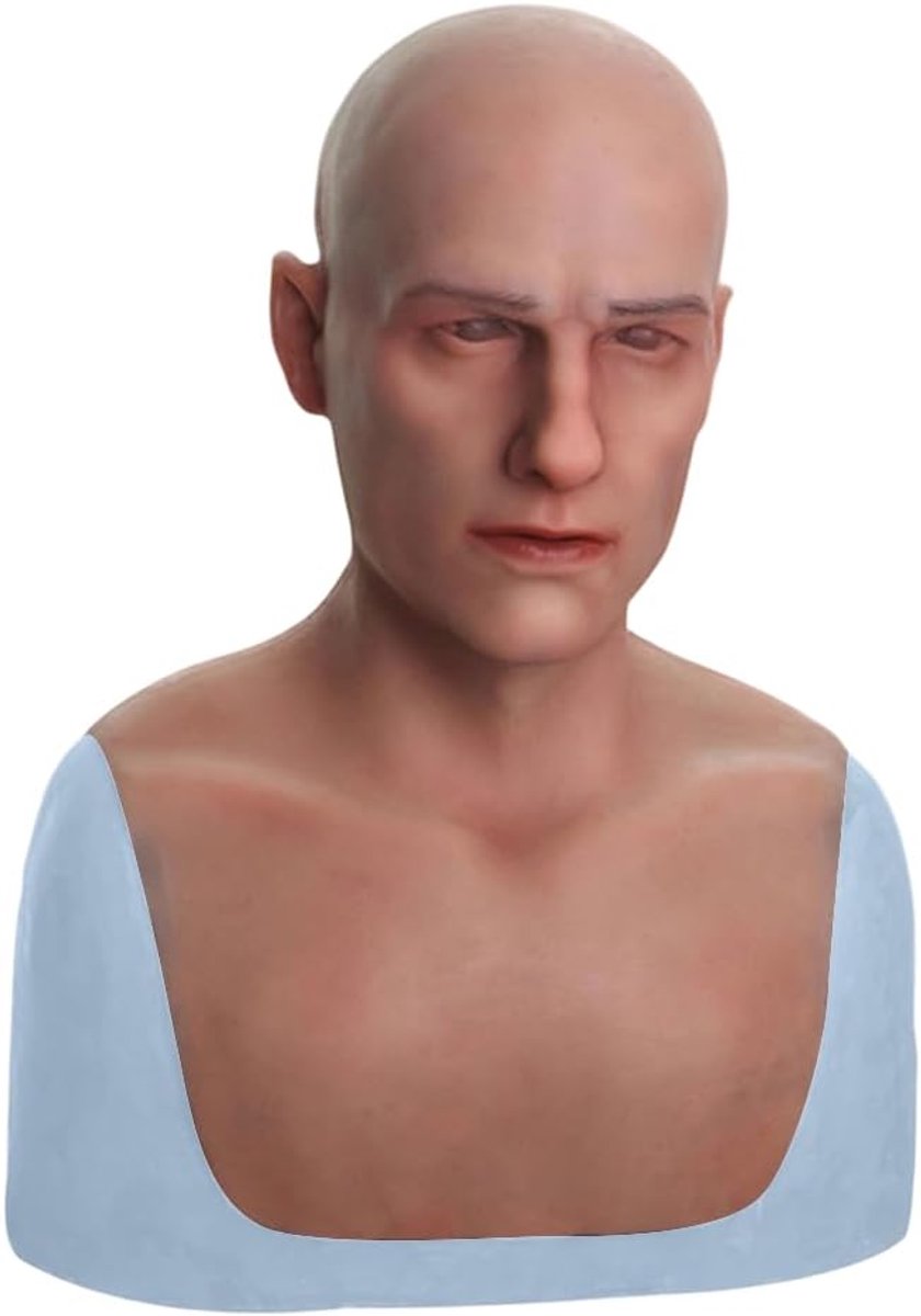 Masker voor mannelijk gezicht, voor crossdressers, cosplay, Halloween