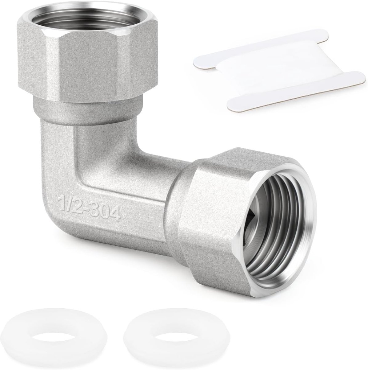 1 stuks 1/2" vrouwelijke BSP-pijpfittingen, roestvrij staal 304 gegoten elleboog voor Water Air Tube Industrial