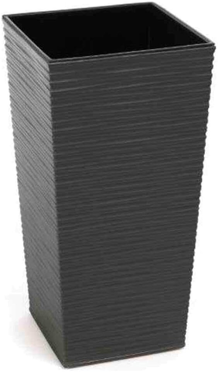 Siena Garden Plantenbak Nizza grafiet kunststof 25 cm