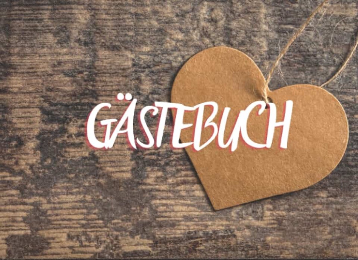 Gästebuch: Einschreibebuch für Gäste von Ferienhäusern, Ferienwohnungen, Campingplätzen, Airbnb, Pensionen oder Hotels, Herberge, Schutzhütte, 120 S.