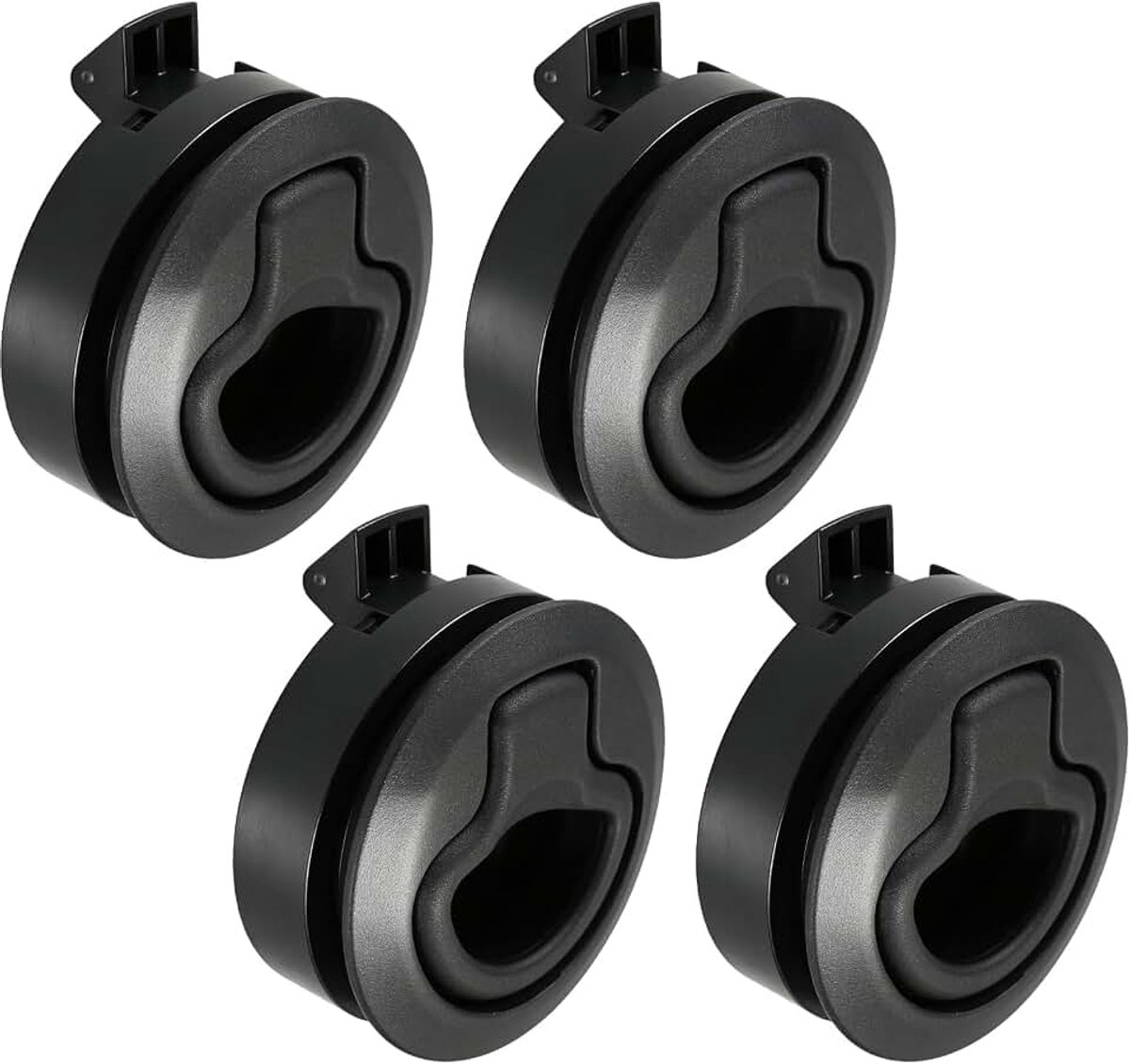 Lock Meubelslot, 4 stuks, push-lock-slot voor camper, flush pull latch, flush hatch locker, push-pull meubelslot voor caravans en reddingsvoertuigen, schepen, kasten, caravans