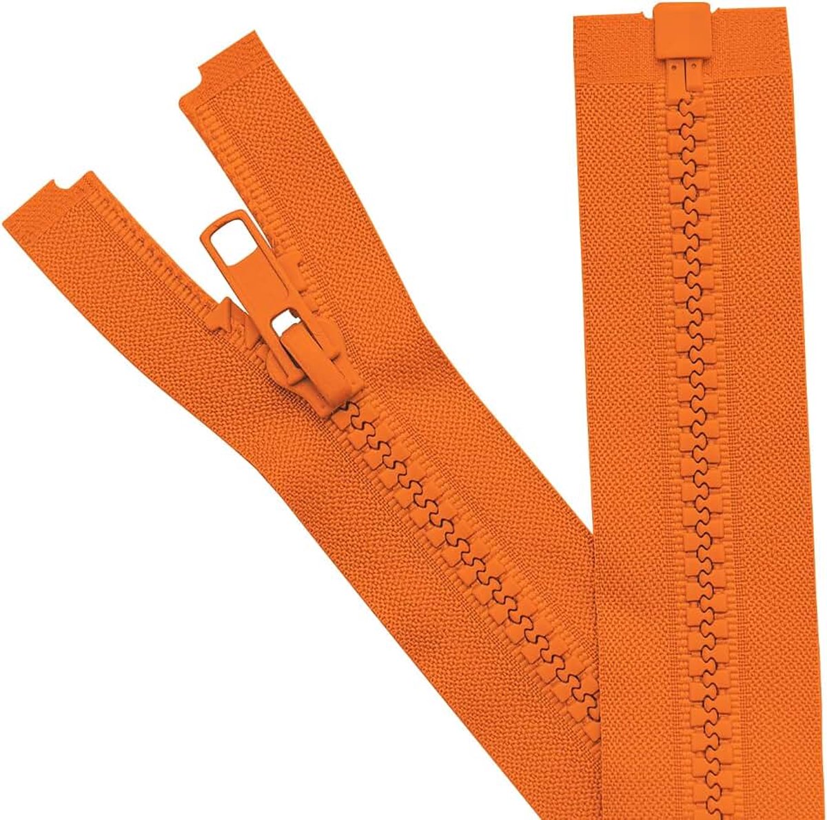 Ritssluiting voor naaien jassen jas rits oranje vorm kunststof rits bulk tailor DIY naaigereedschap voor kleding / tassen