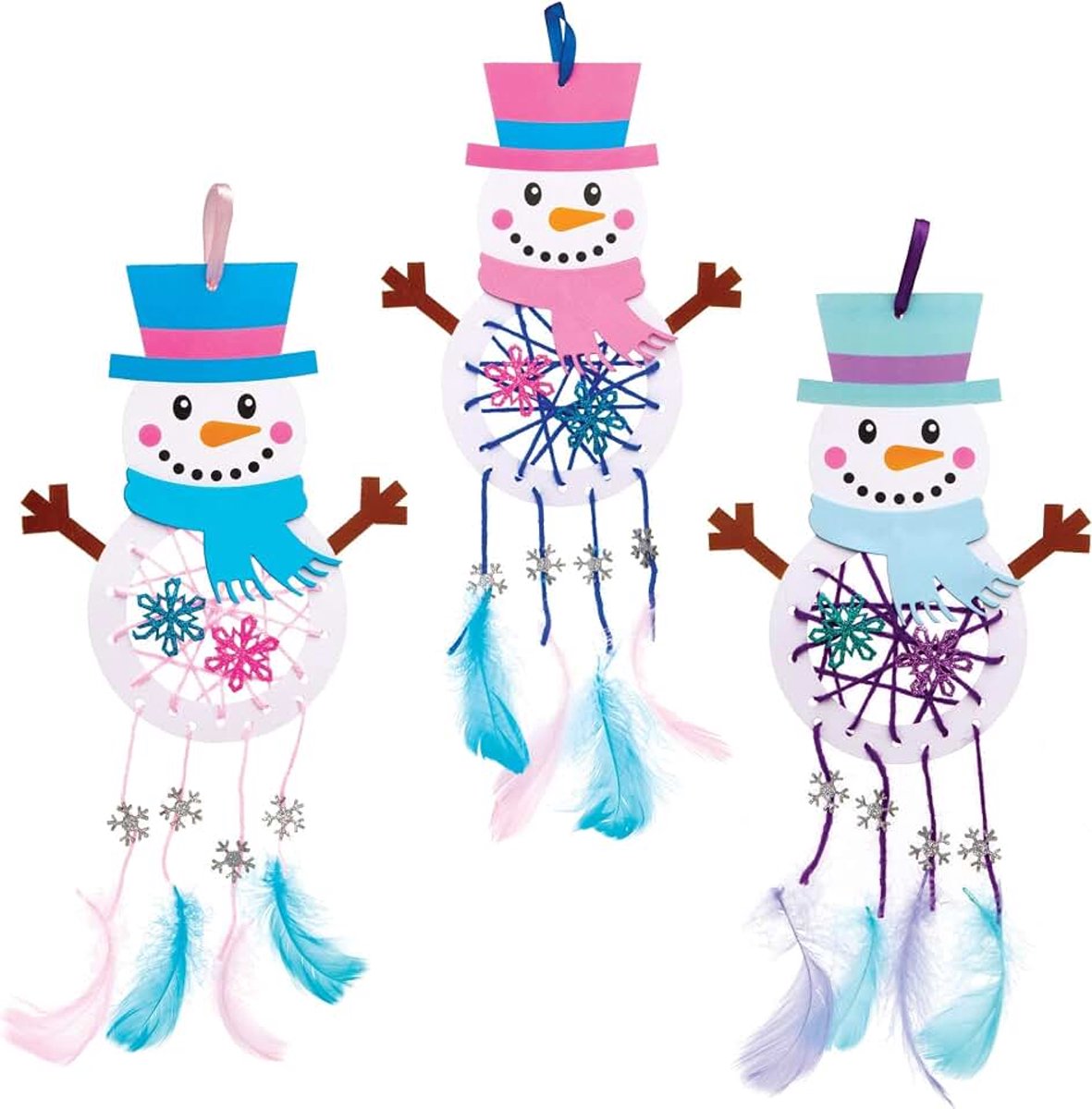 Knutselset (4 stuks) Kerstmis knutselen kinderen gesorteerd