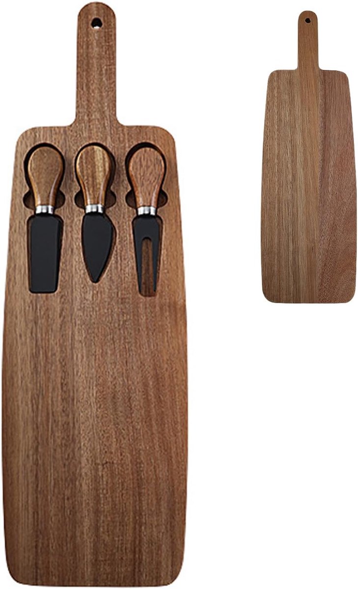 Kaasplank met handvat, houten charcuterieplank Kaasplateau Serveerschaal