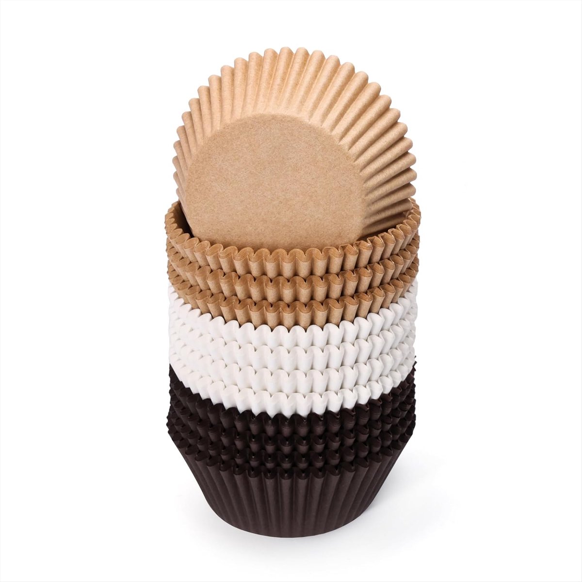 Muffinvormpjes van papier, 3 kleuren, cupcake-wrappers voor het bakken van cake, feest, bruiloft, verjaardag, feest, 300 stuks