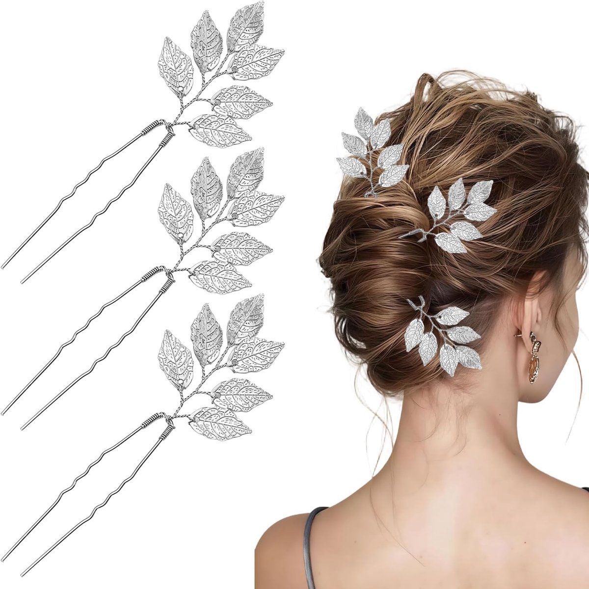 Haarspelden, haaraccessoires voor bruiloft, U-vormige haarclips voor vrouwen, bruidsmeisjes, feest, bruidskapsels