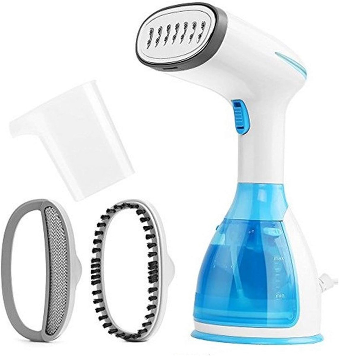 Steamer met 1500 W en 280 ml waterreservoir, verticaal strijken, draagbaar, kreuken strijken, 15 seconden, snelle opwarming van stof en textiel, kabellengte: 2 meter