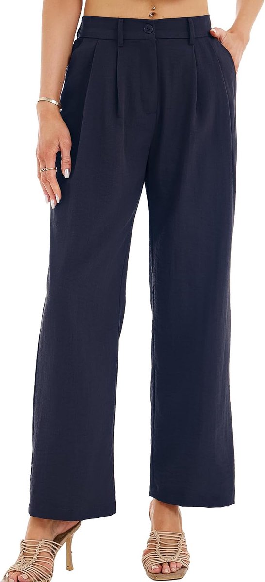 klassieke jurk broek wijde pijpen werkbroek zakelijke kantoorbroek
