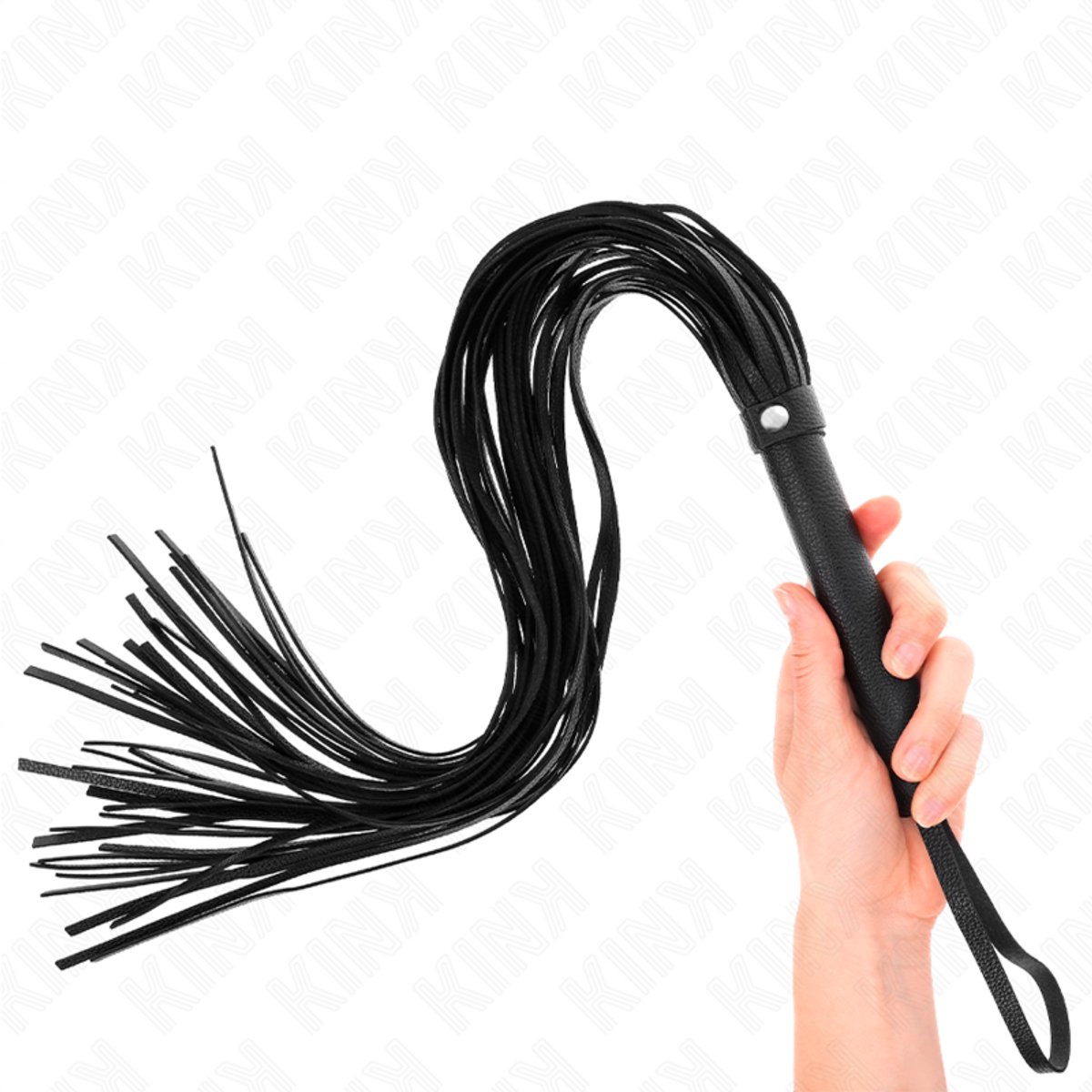 Zwarte Soft PVC Whip 70 cm