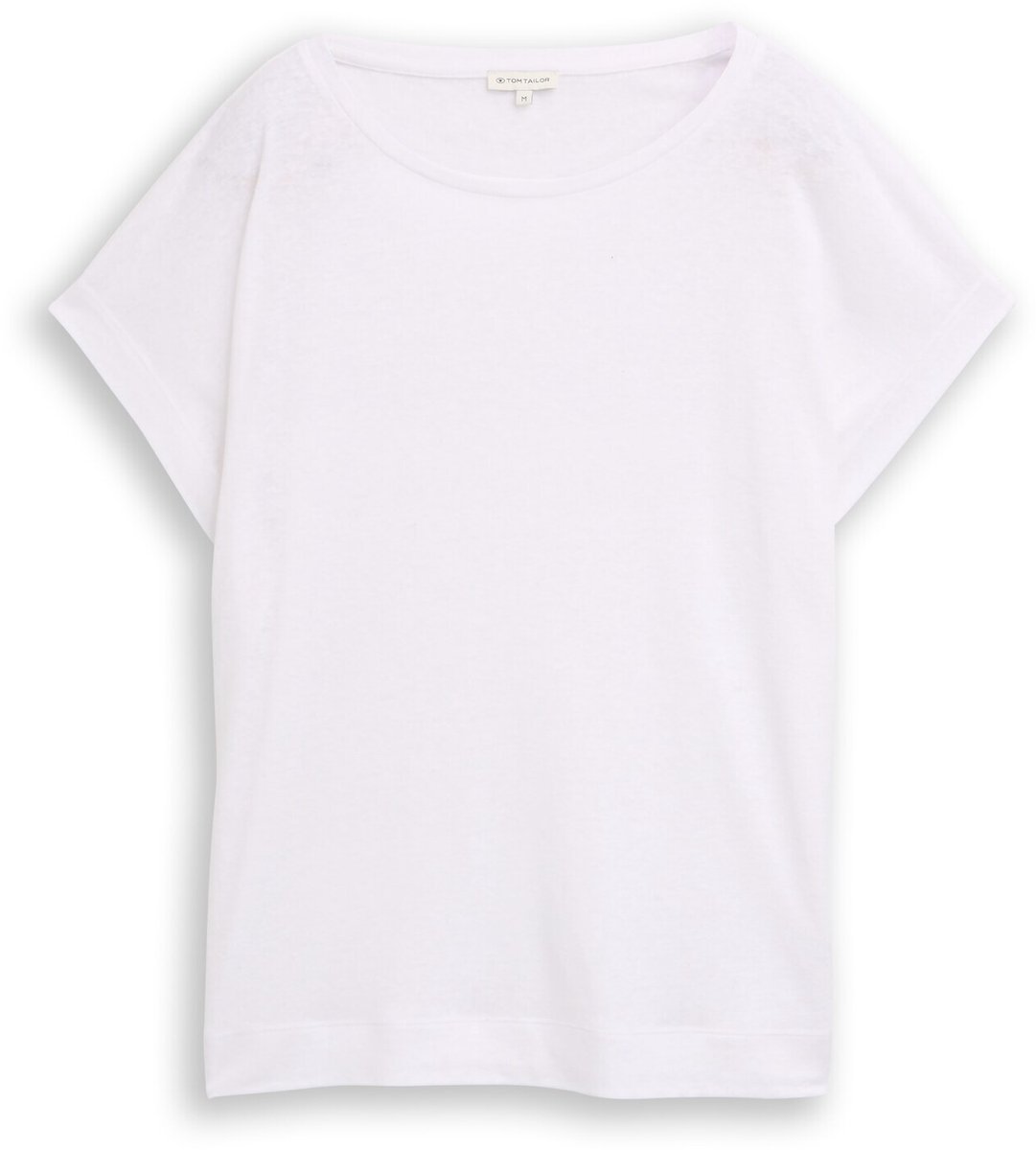 Tom Tailor - Loose fit T-shirt - Maat XL - White