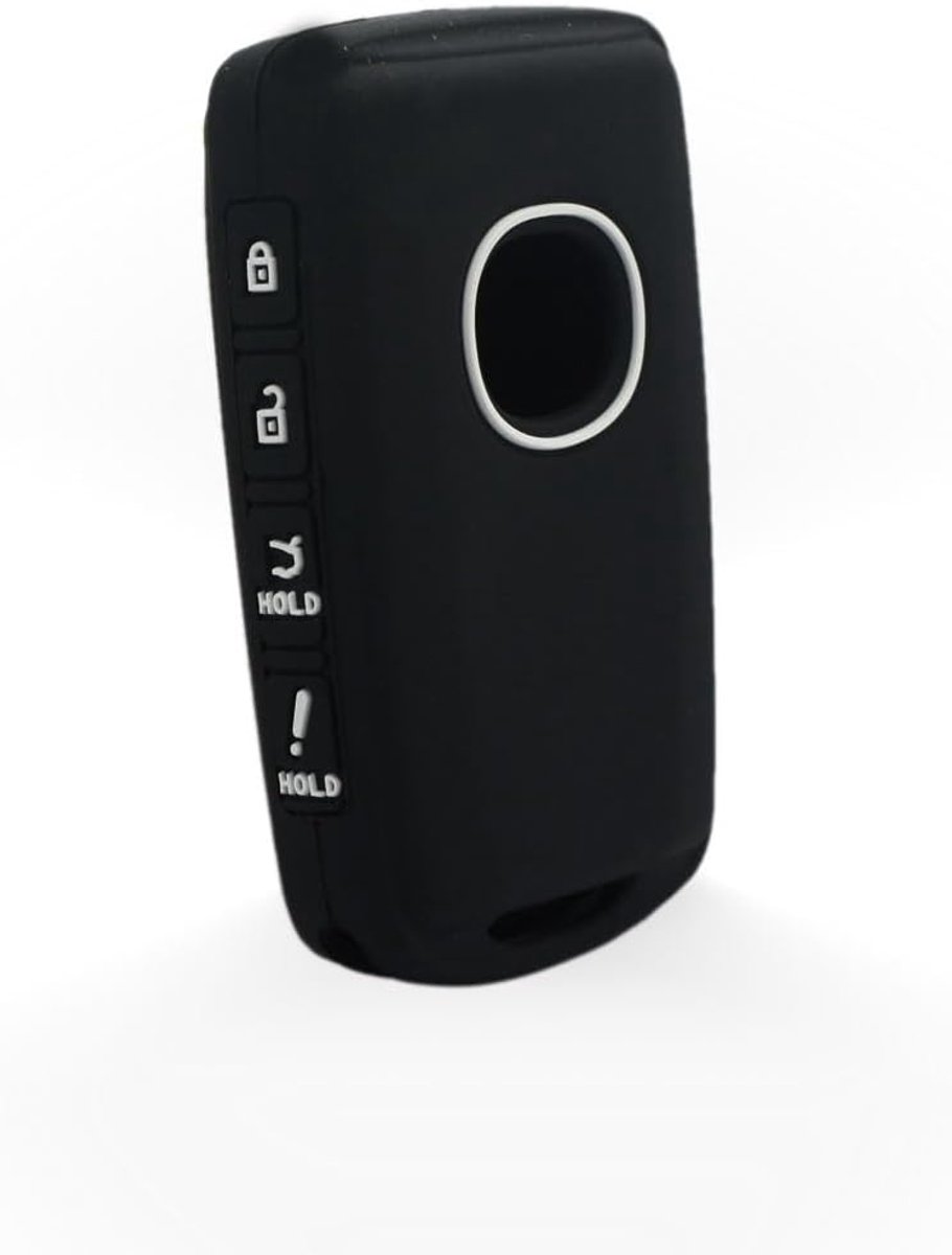 hoes beschermer hoesje houder skin jas compatibel met MAZDA 4 knop slimme afstandsbediening sleutelhanger CV9533 zwart