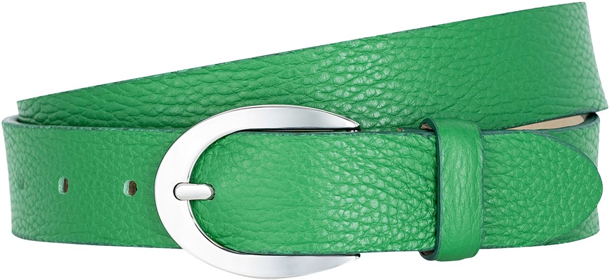 LINDENMANN dames leren riem - groen