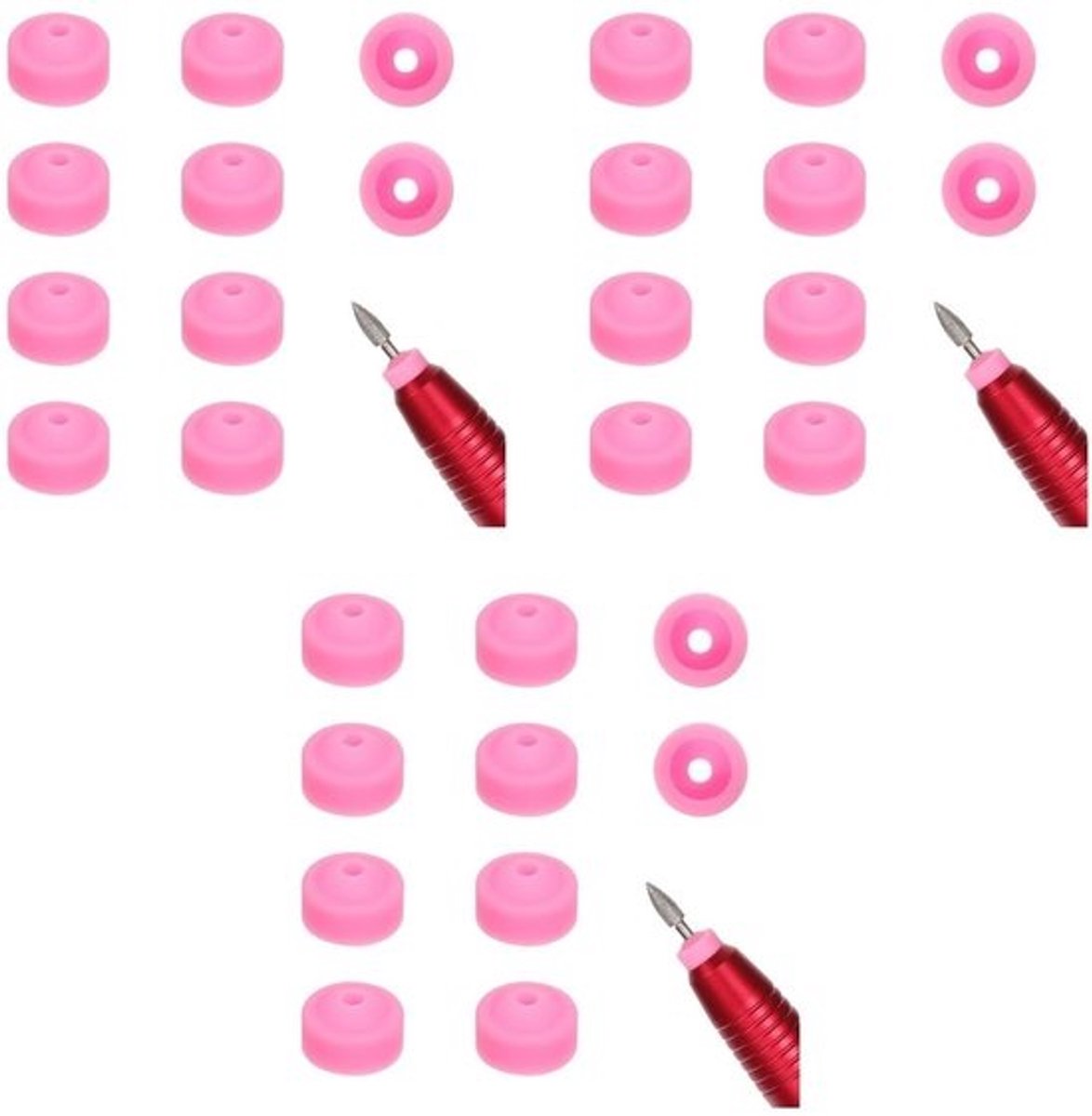 Dailygoods - 30 stuks - Herbruikbare nagelkunst - Stofbescherming