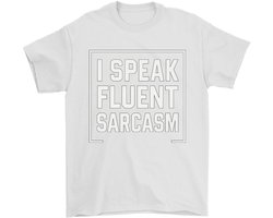 Sarcasme Shirt – I SPEAK FLUENT SARCASM – Humor Outfit – Unisex T-Shirt voor Dames & Heren – Origineel Cadeau