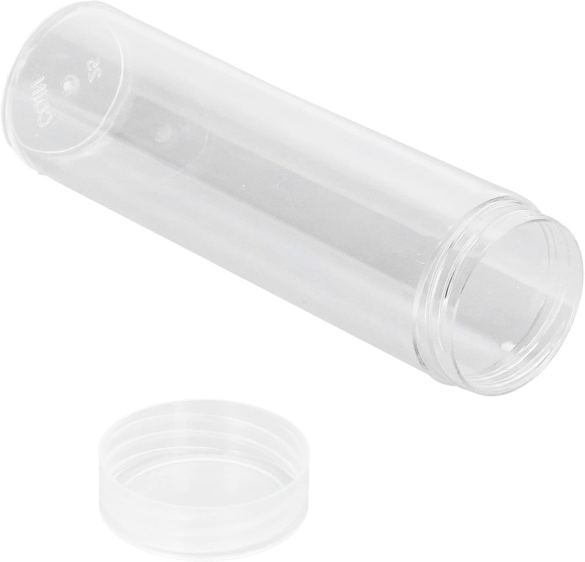 Ronde Heldere Muntbuis, Plastic Opbergbuizen voor Muntcollectie, Geschikt voor 25 mm Munten en Muntaccessoires