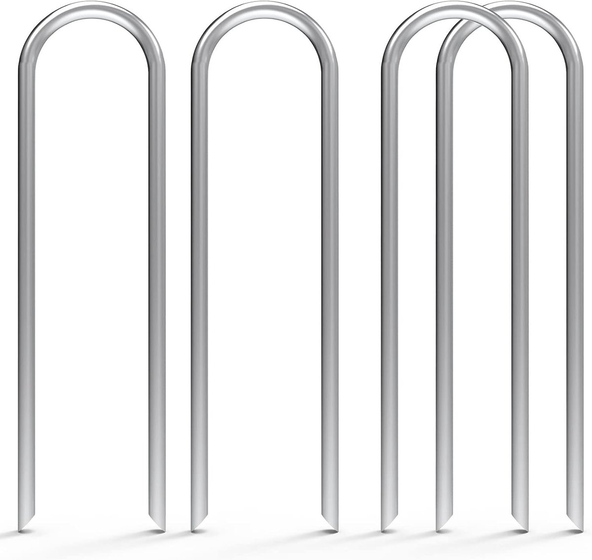 6 inch 100 pakket U-type tuinpoelen, zware 11-lijn gegalvaniseerde druppelstoel, landschapspijkers, geschikt voor 1/2 inch tot 1-1/2 inch waterbuizen, grasplanken, tuindecoraties, omheiningen