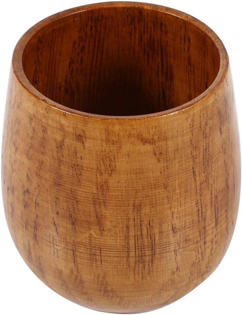 Bekers mokken, Yosoo houten beker bovenniveau natuurlijke handgemaakte houten koffiemok theekopjes decoratieve bekers klassiek (stijl #1)