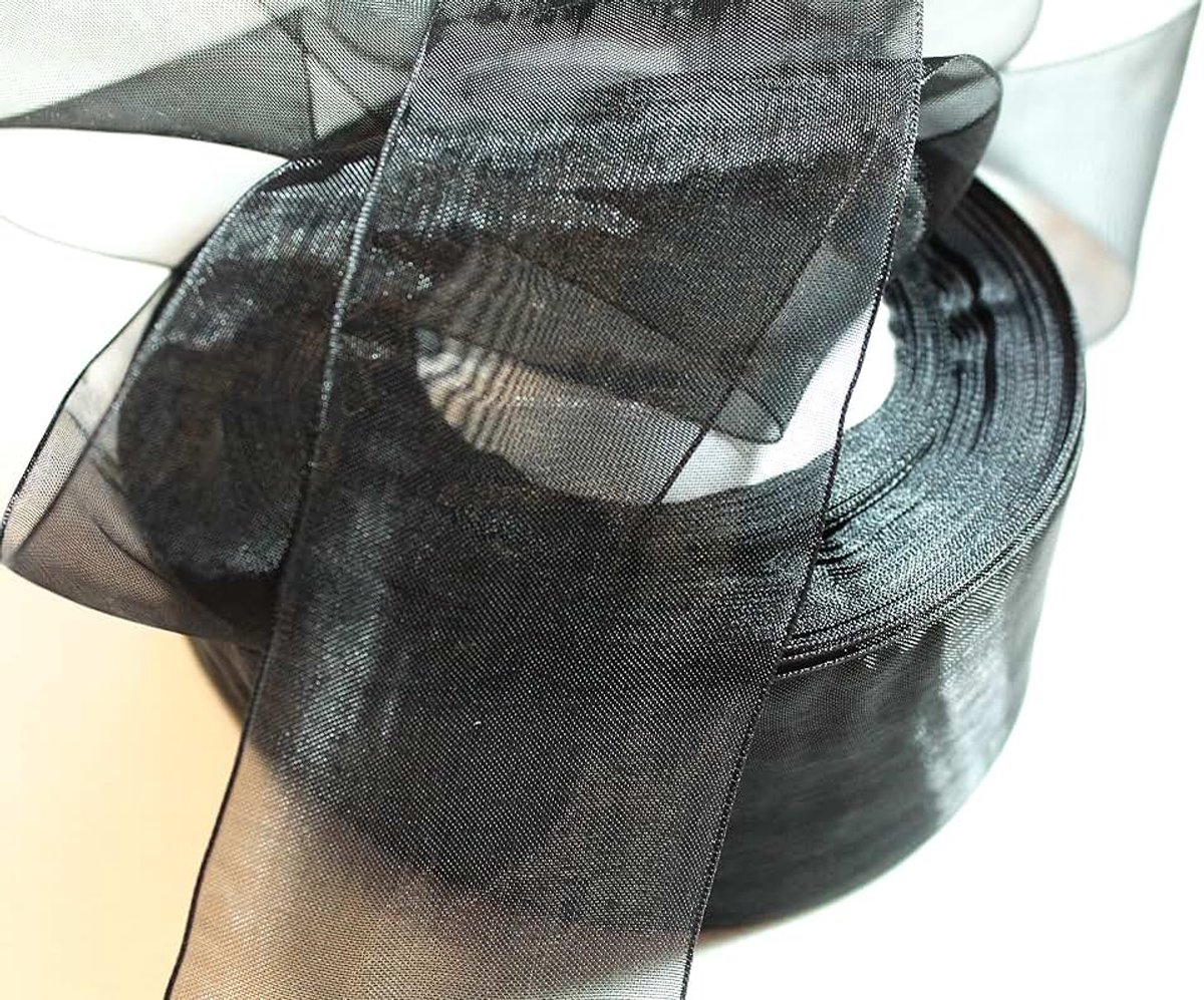 45 m breedte 4 cm organza lint cadeaulint organza bruiloft Kerstmis crema